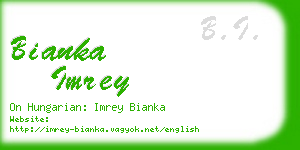 bianka imrey business card